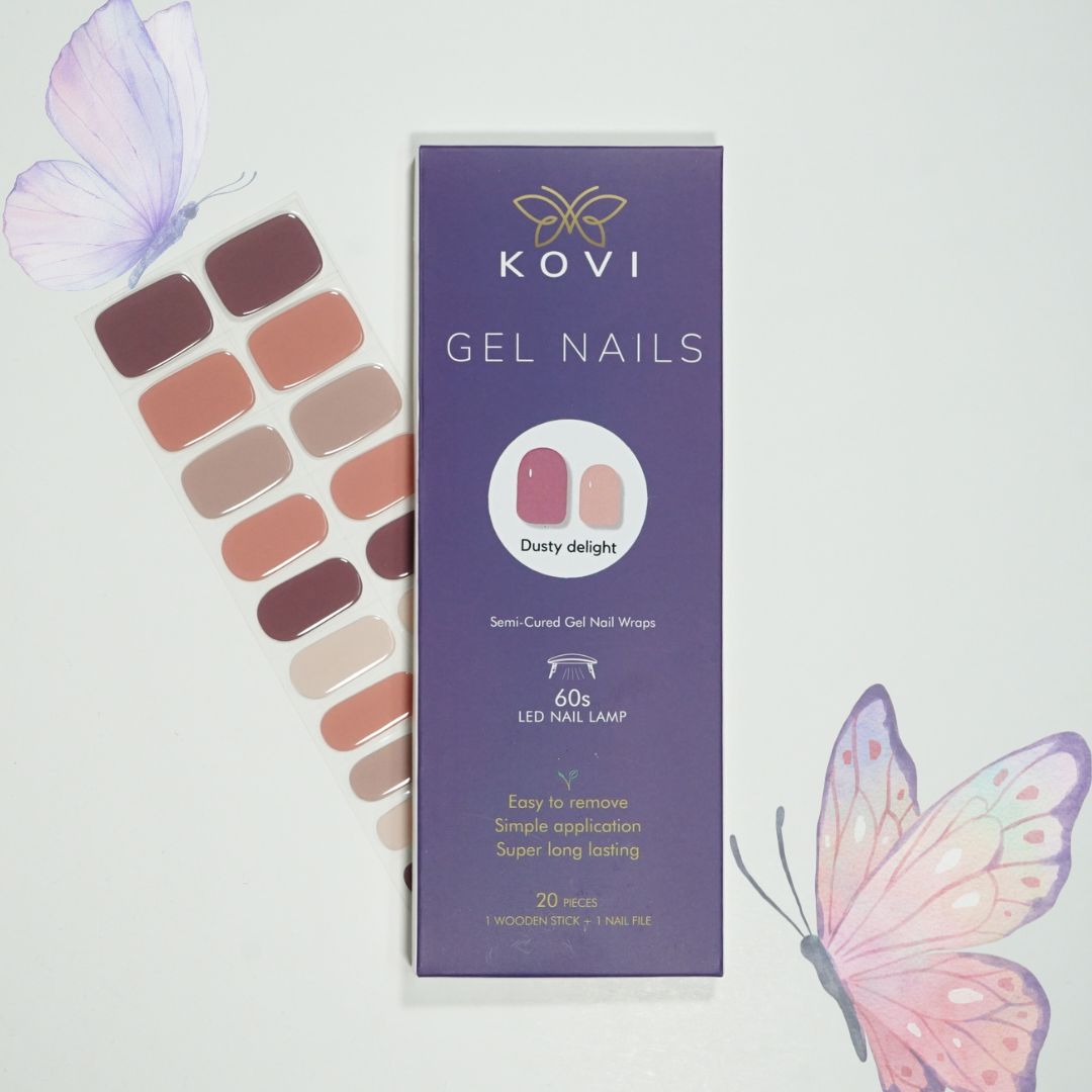 Gel Nails Dusty Delight