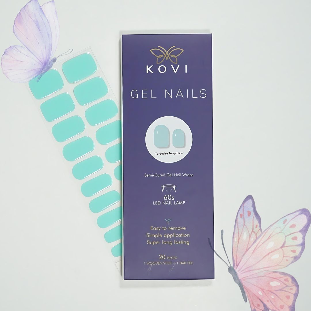 Gel Nails Turquoise Temptation