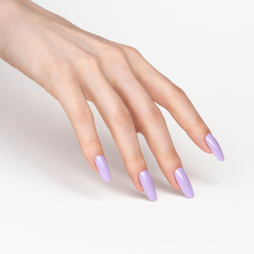 Gel Nails Amethyst Aura