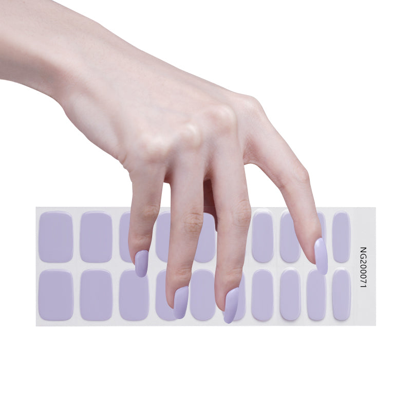 Gel Nails Amethyst Aura