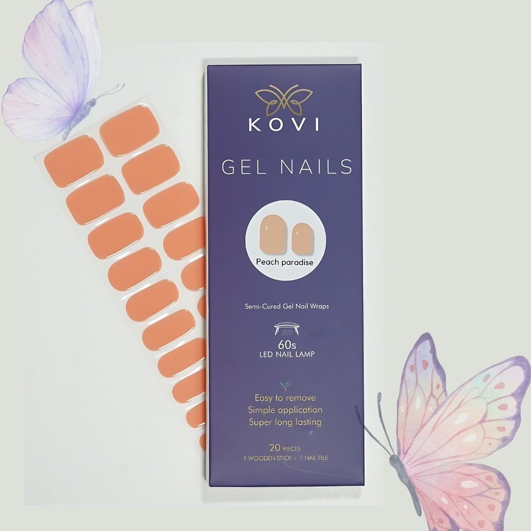 Gel Nails Peach Paradise