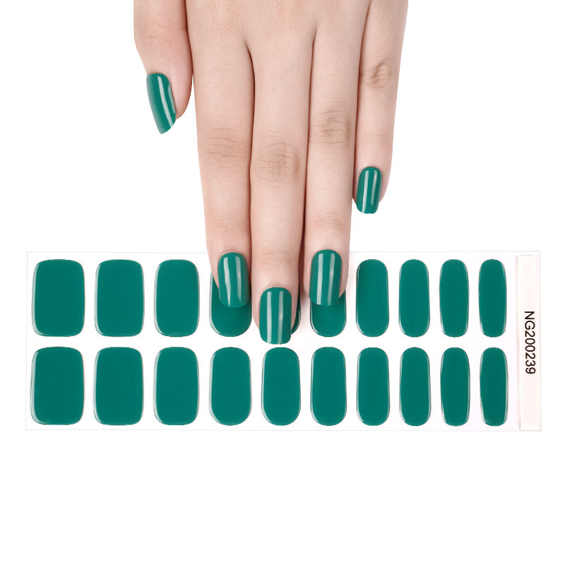 Gel Nails Enchanted Emerald