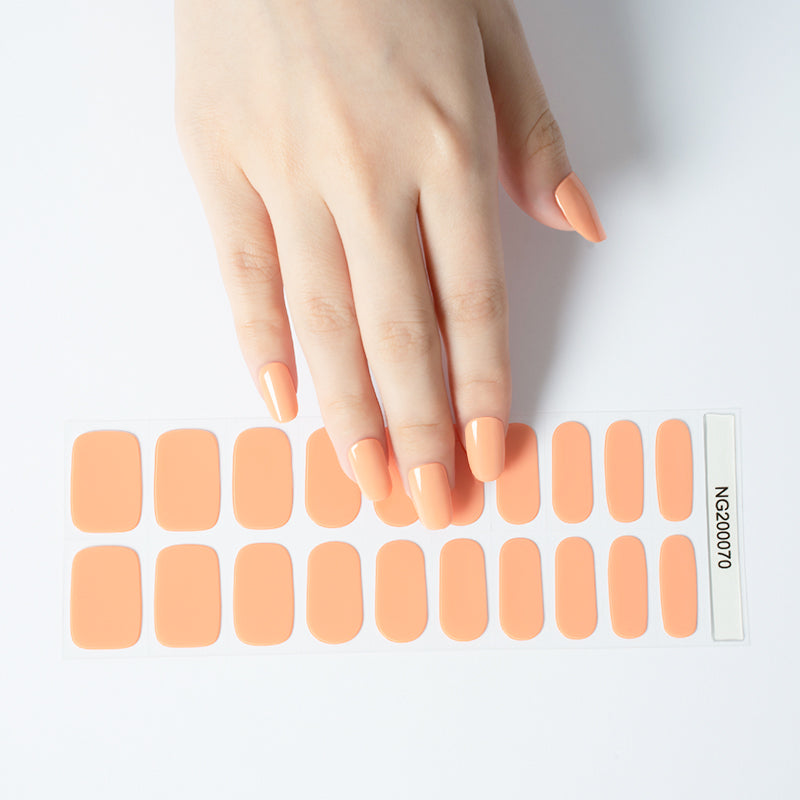 Gel Nails Peach Paradise