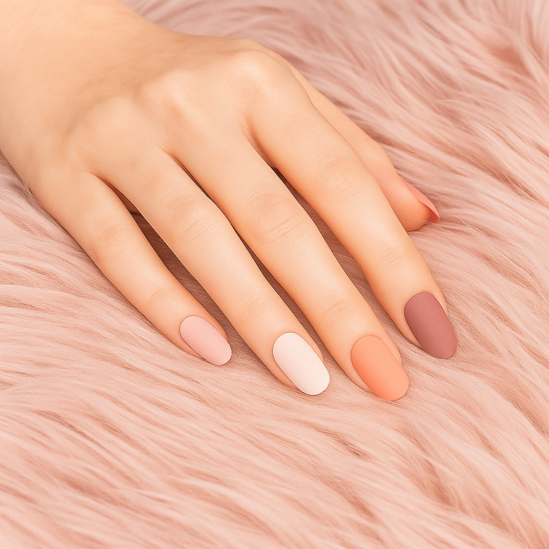 Gel Nails Dusty Delight