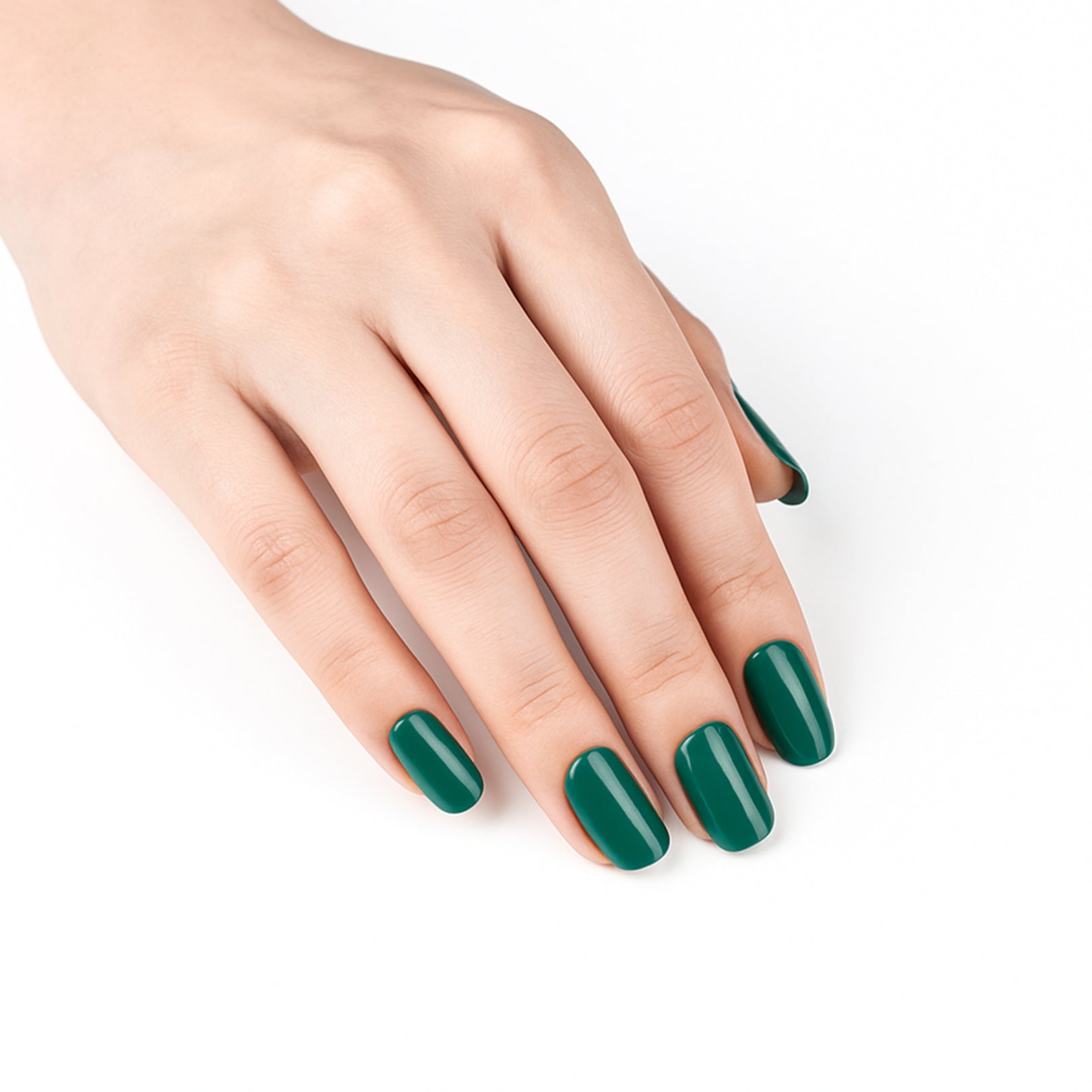Gel Nails Enchanted Emerald