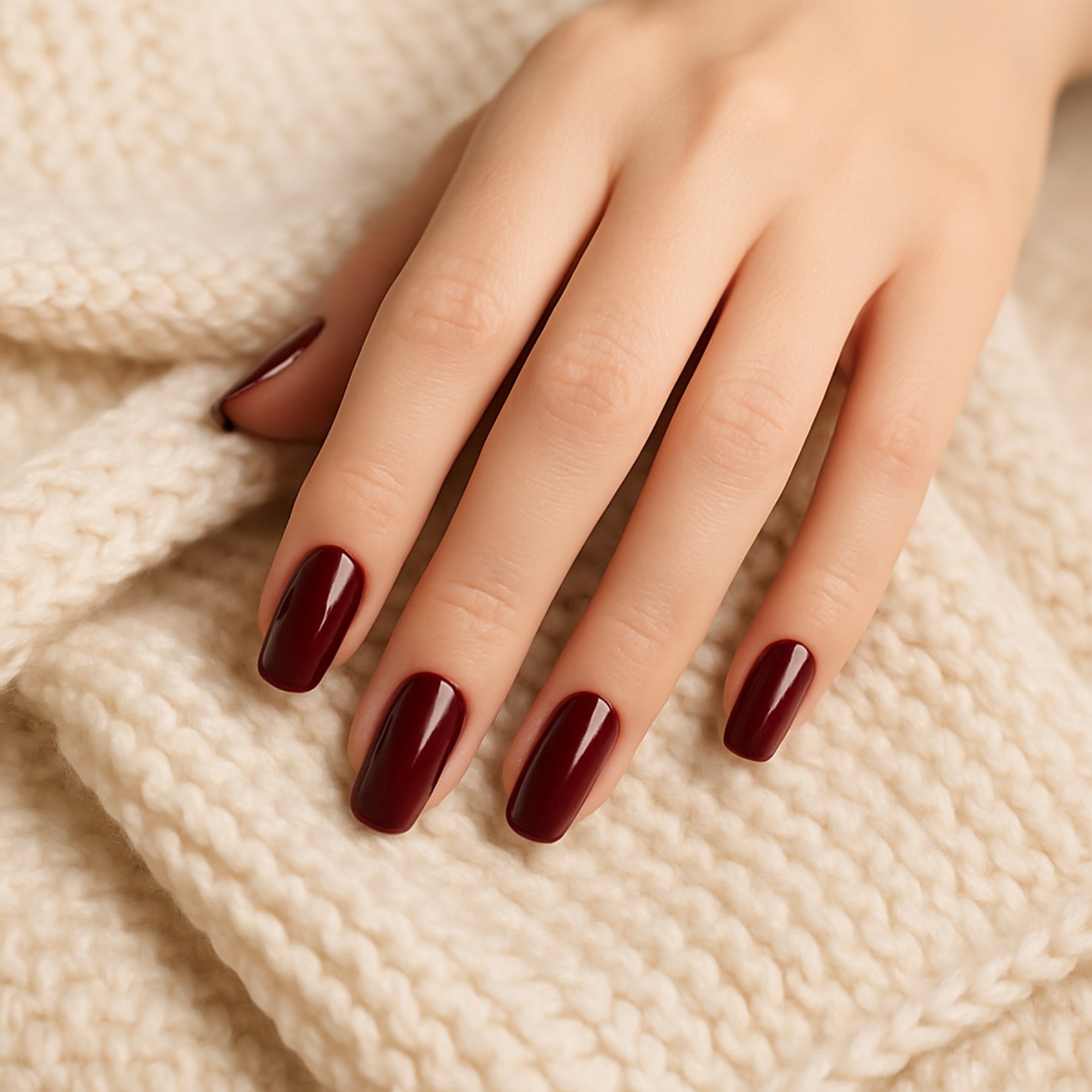 Gel Nails Garnet Glamour
