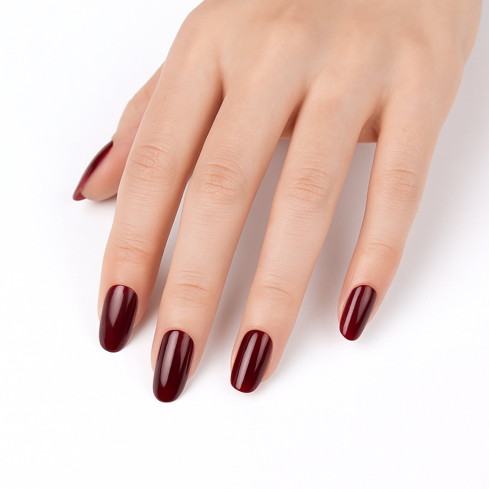 Gel Nails Garnet Glamour