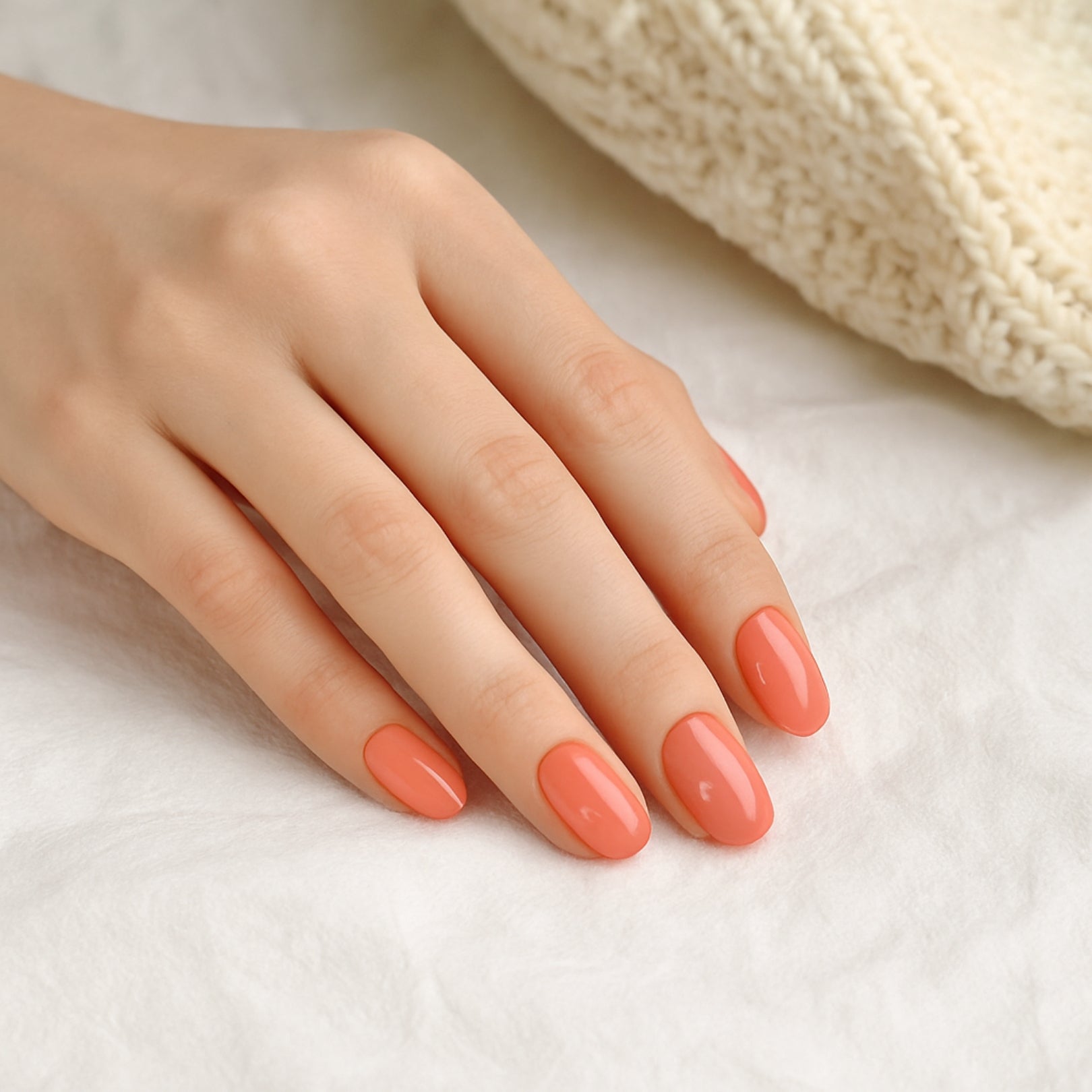 Gel Nails Peachy Keen