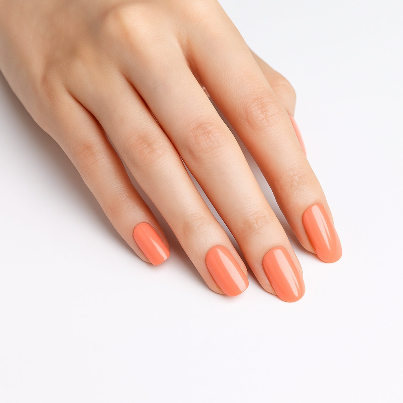 Gel Nails Peachy Keen