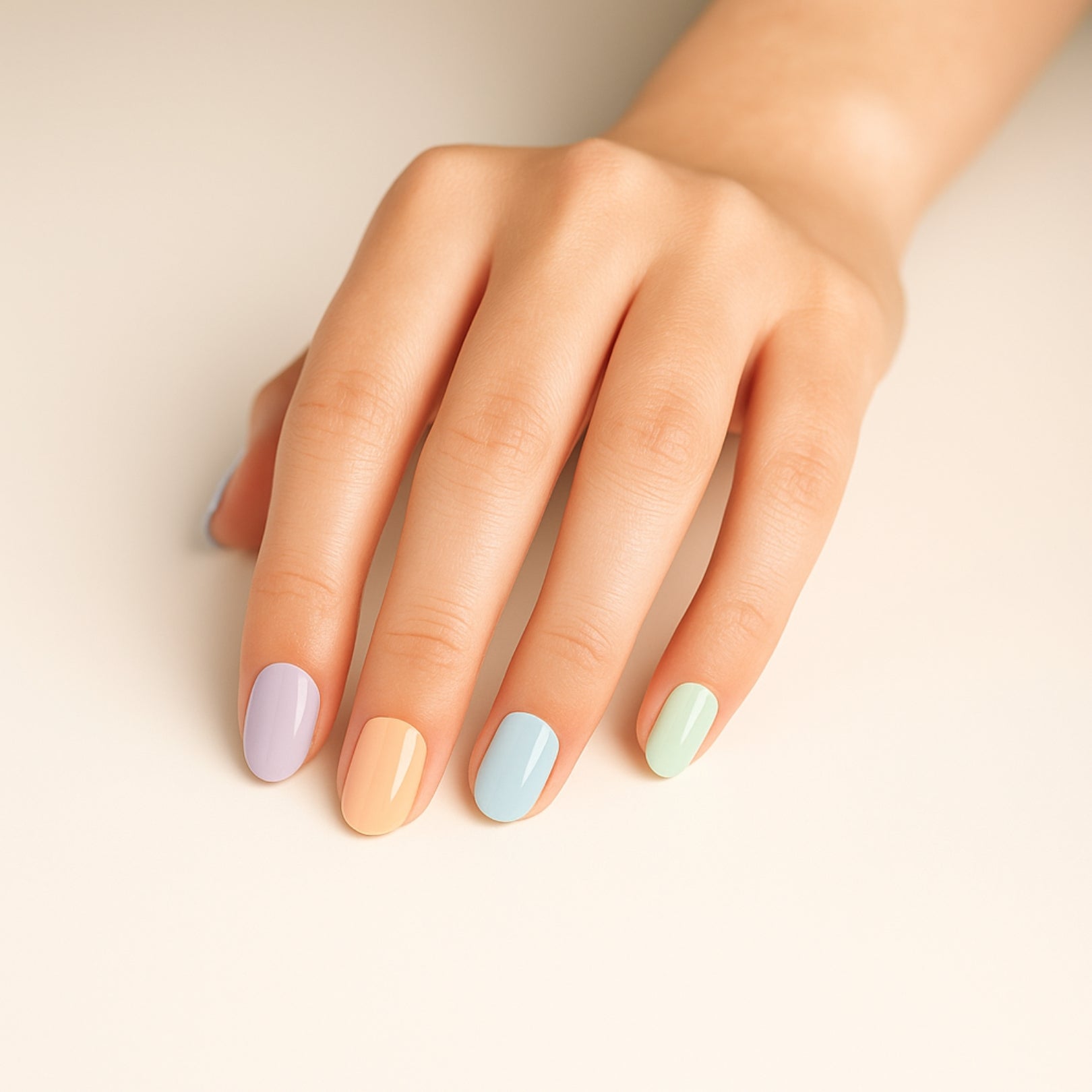 Gel Nails Sweet Sorbet